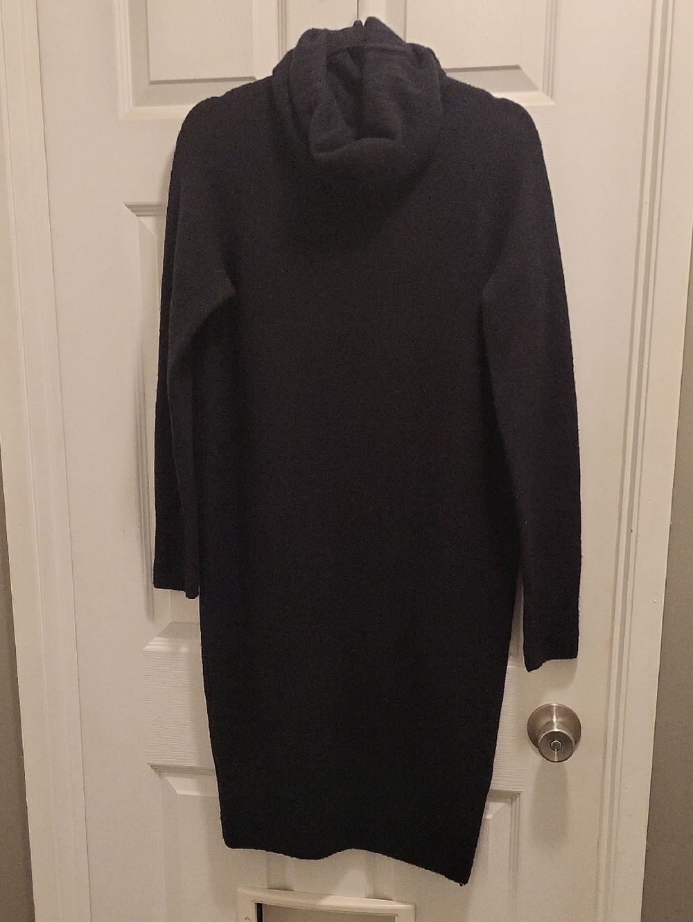 Commuinty Black Long-Sleeve Turtleneck Knit Dress